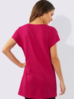 T-shirt long mélange de modal doux