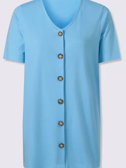 T-shirt long pur coton