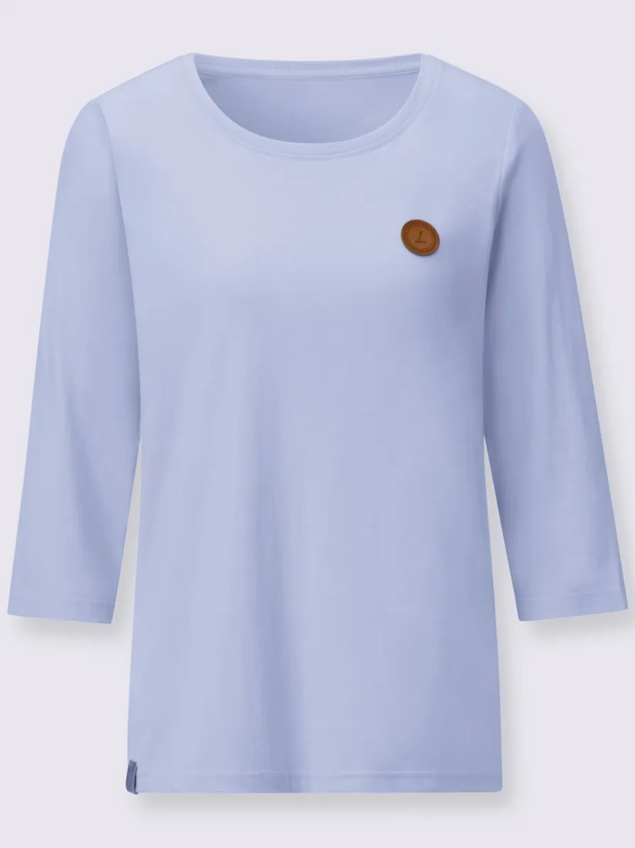 T-shirt à manches 3/4 certifié par l'exigeant label gots