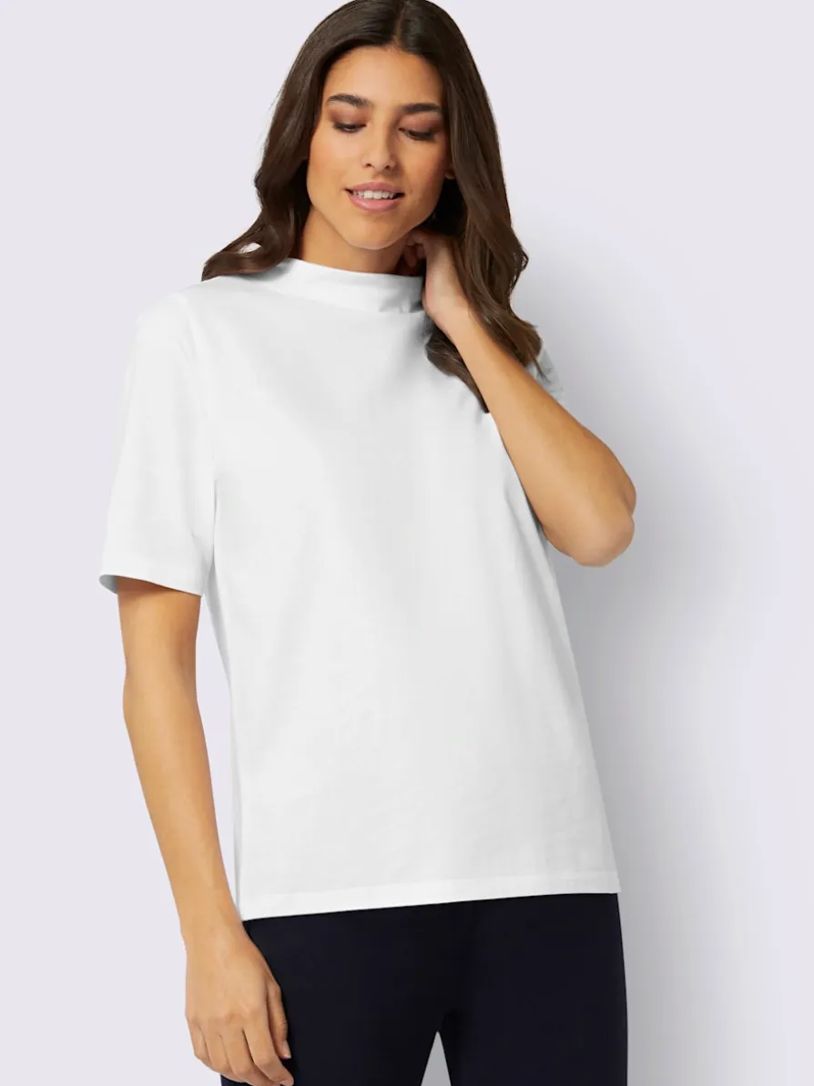 T-shirt à manches courtes col corolle