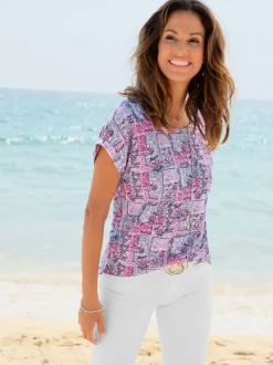 T-shirt à manches courtes 50% coton et 50% modal