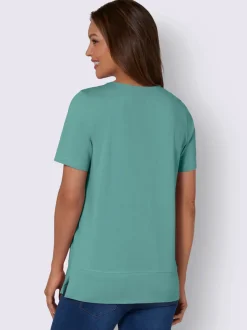 T-shirt à manches courtes coupe longue