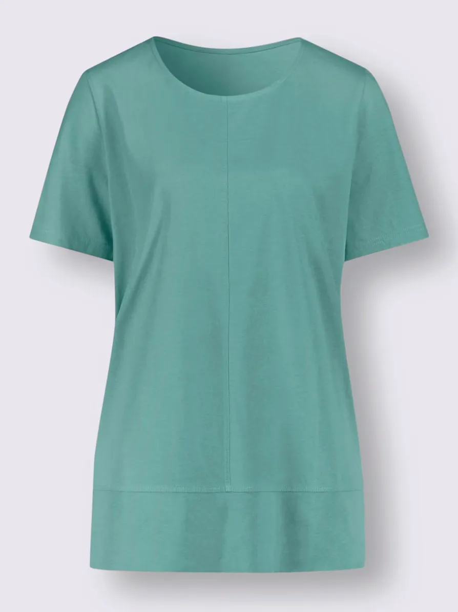 T-shirt à manches courtes coupe longue