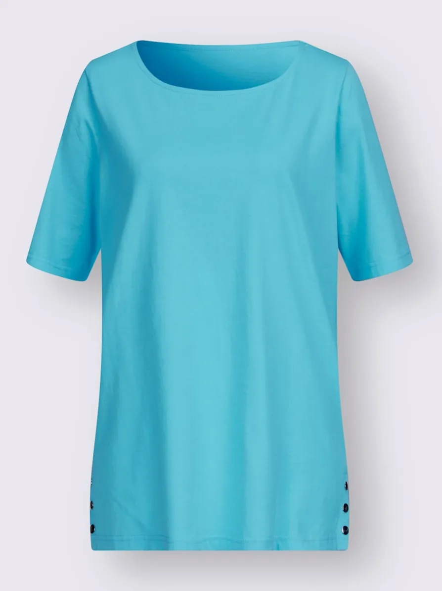 T-shirt à manches courtes encolure en u