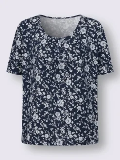 T-shirt à manches courtes fronce légère à l'encolure