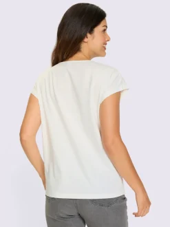 T-shirt à manches courtes imprimé brillant
