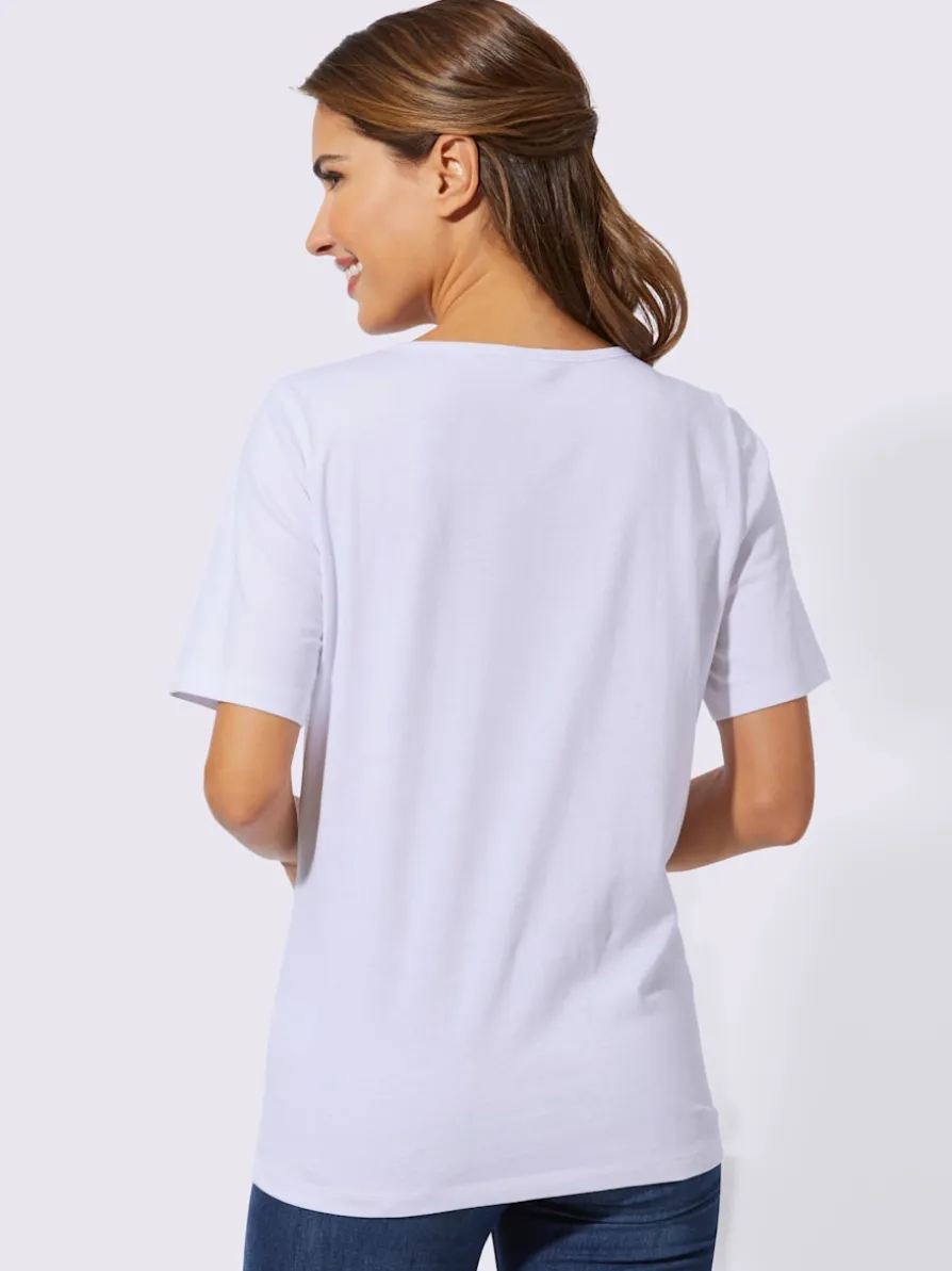 T-shirt à manches courtes imprimé brillant