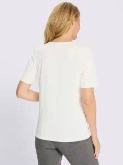 T-shirt à manches courtes imprimé en forme de cœur
