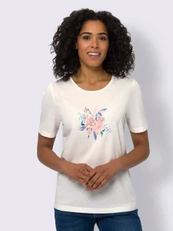 T-shirt à manches courtes imprimé floral