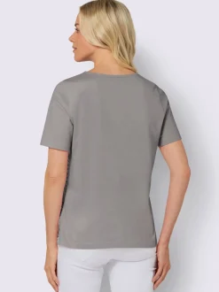 T-shirt à manches courtes inscription tendance