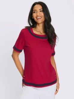 T-shirt à manches courtes jolies rayures