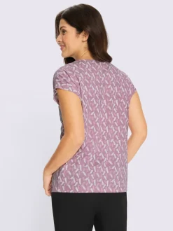 T-shirt à manches courtes mancherons tendance