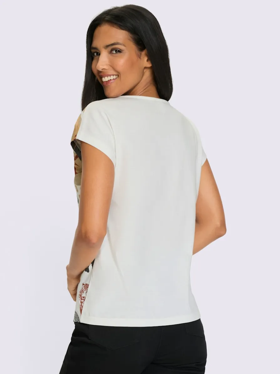 T-shirt à manches courtes mancherons tendance