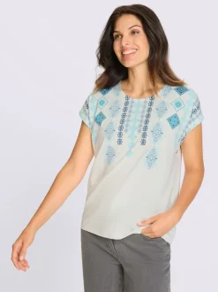 T-shirt à manches courtes mancherons tendance