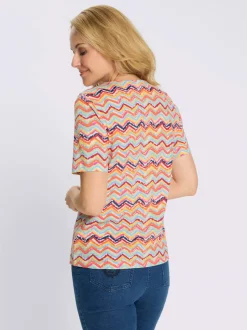 T-shirt à manches courtes motif coloré