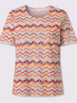 T-shirt à manches courtes motif coloré