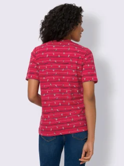 T-shirt à manches courtes motif marin