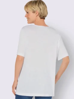 T-shirt à manches courtes plis creux tendance