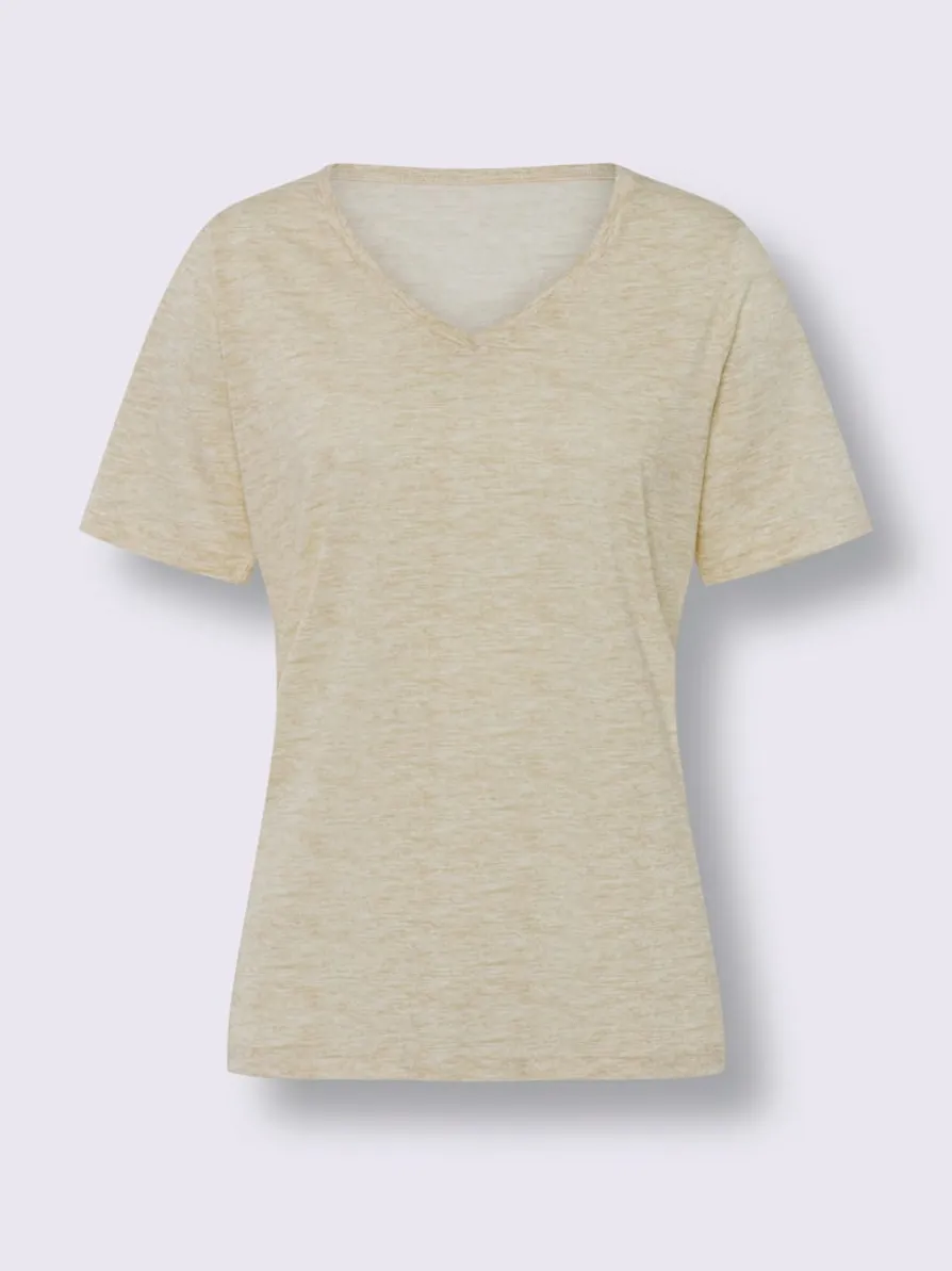 T-shirt à manches courtes qualité chinée