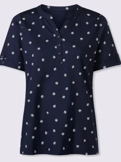 T-shirt à manches courtes revers aux manches