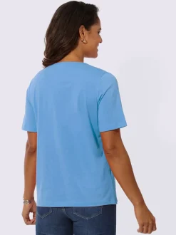 T-shirt à manches courtes ruban gros grain avec rivets