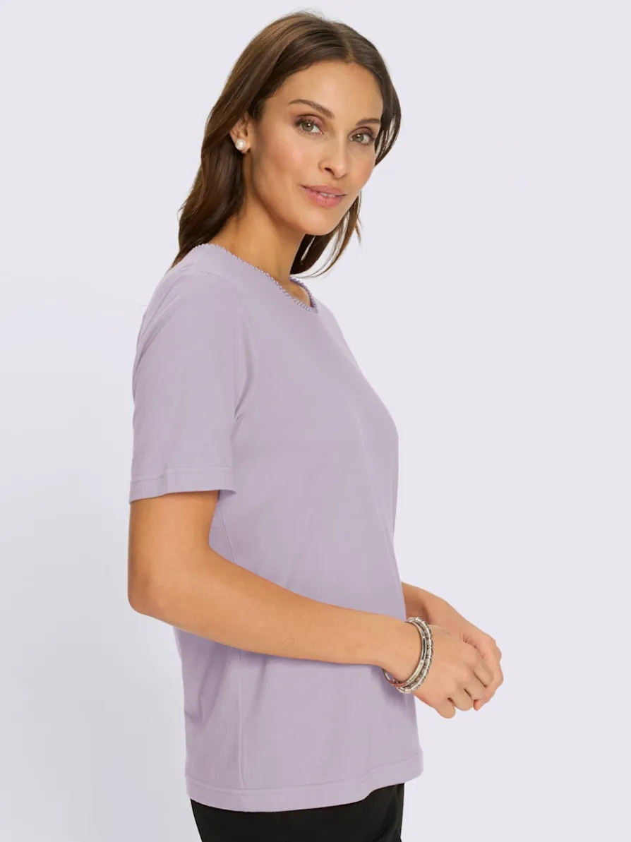 T-shirt à manches courtes superbe encolure