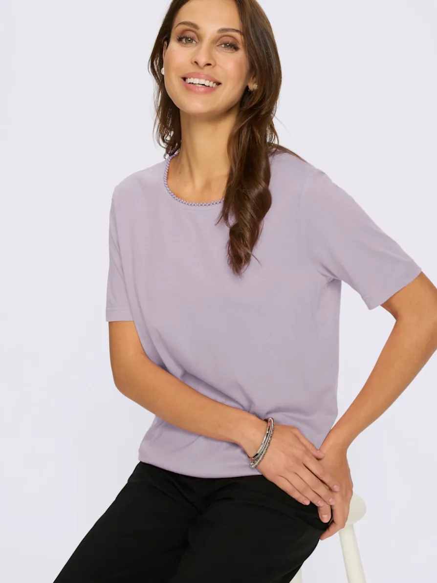 T-shirt à manches courtes superbe encolure