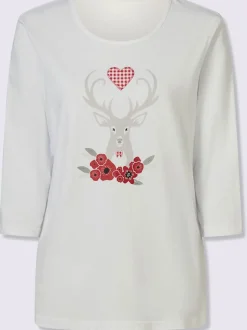 T-shirt à manches 3/4 imprimé