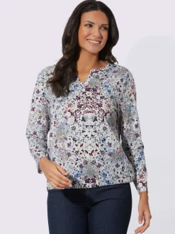 T-shirt à manches longues motif floral
