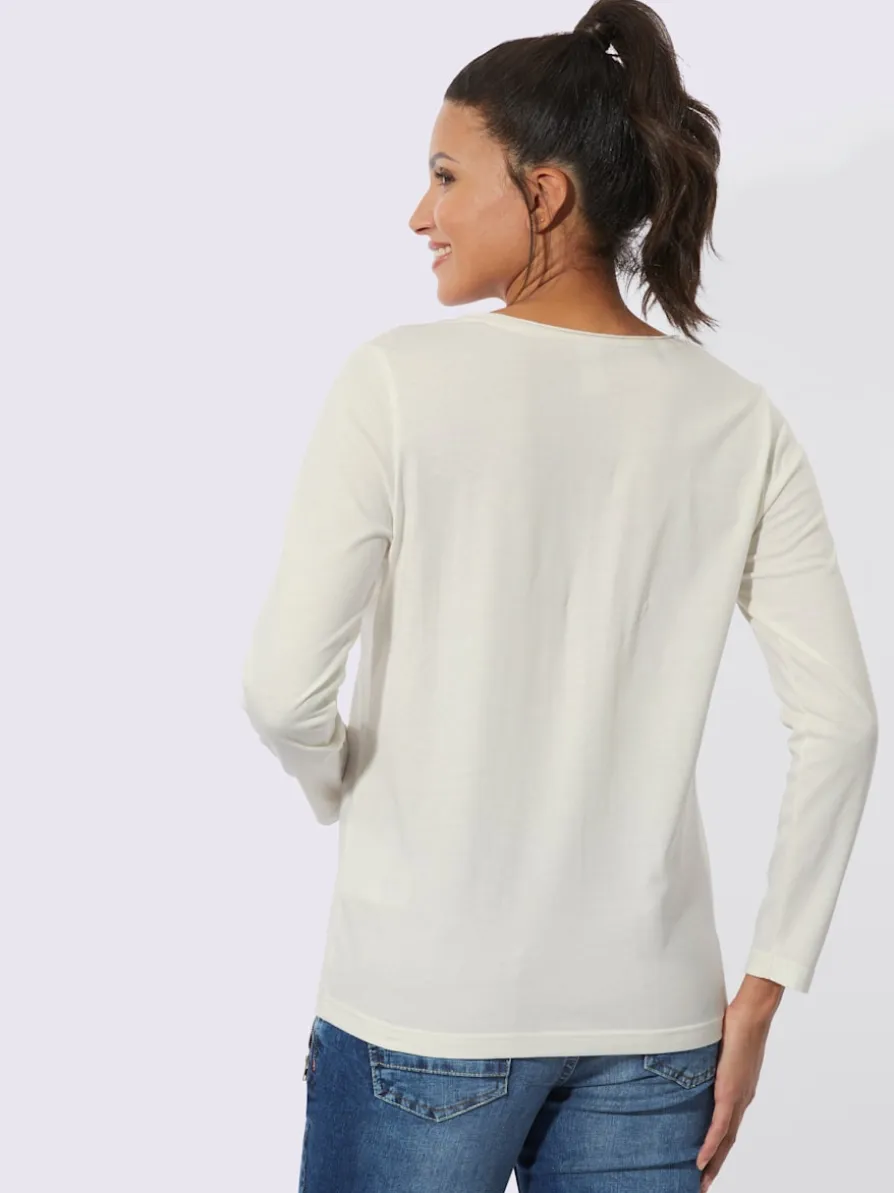 T-shirt à manches longues pur coton