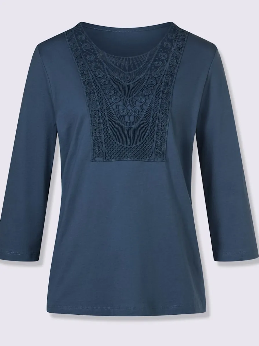 T-shirt à manches 3/4 pur coton