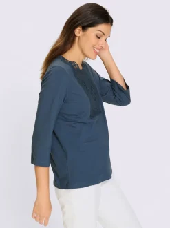 T-shirt à manches 3/4 pur coton