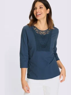 T-shirt à manches 3/4 pur coton