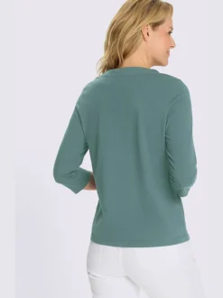 T-shirt à manches 3/4 pur coton