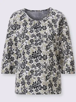 T-shirt à manches 3/4 pur coton