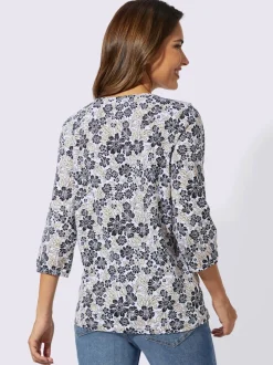 T-shirt à manches 3/4 pur coton