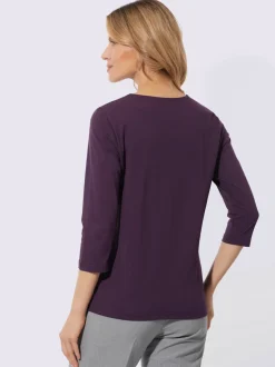 T-shirt à manches 3/4 pur coton