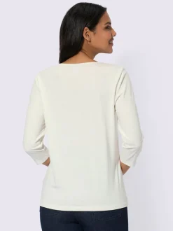 T-shirt à manches 3/4 pur coton