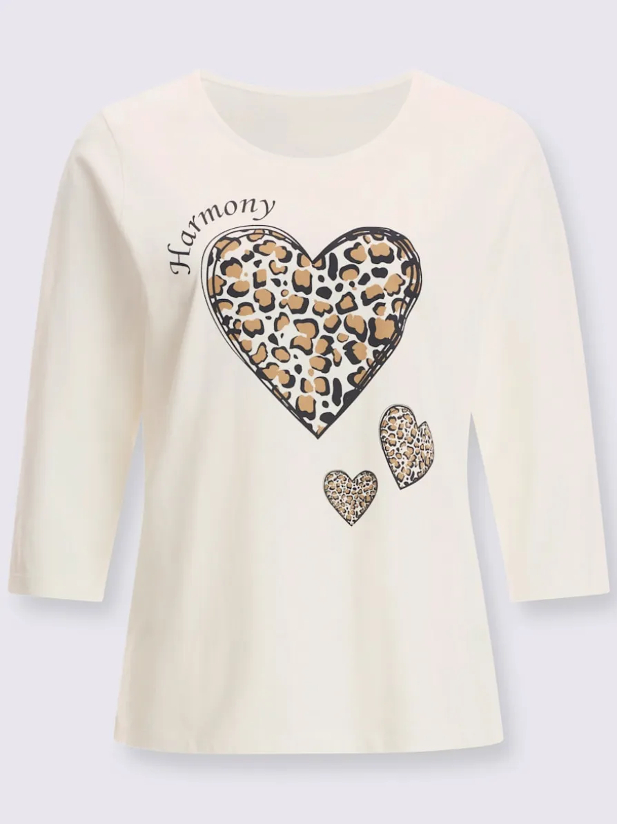 T-shirt à manches 3/4 pur coton