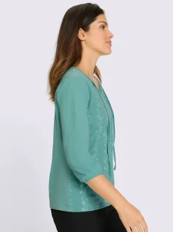 T-shirt à manches 3/4 pur coton