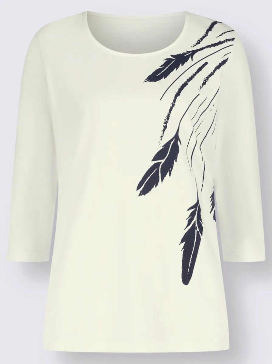 T-shirt à manches 3/4 pur coton