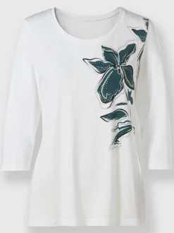 T-shirt à manches 3/4 viscose
