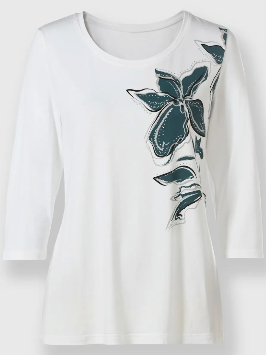 T-shirt à manches 3/4 viscose