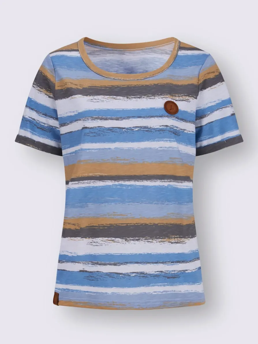T-shirt à rayures pur coton
