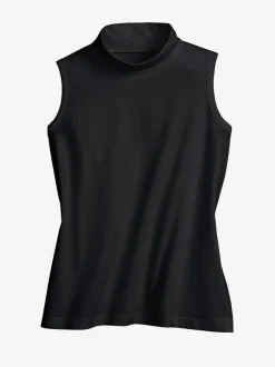 T-shirt sans manche col roulé