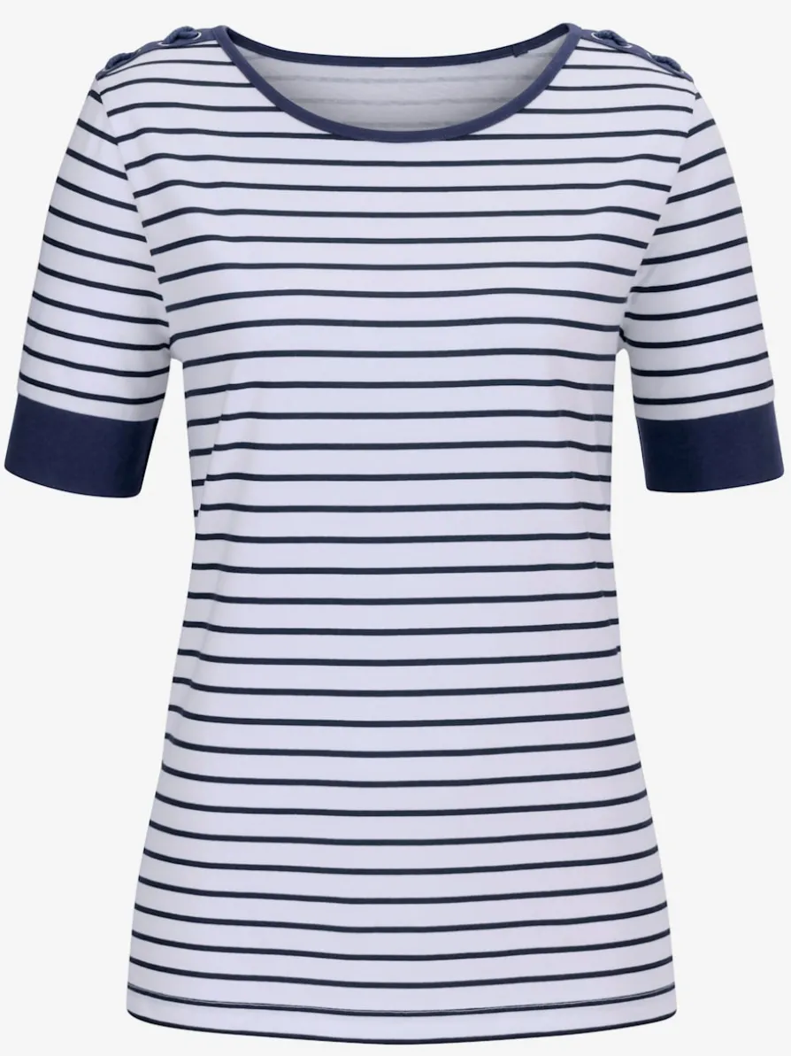 T-shirt style marinière manches courtes