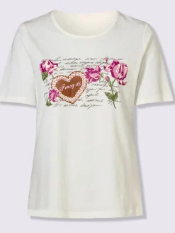 T-shirt traditionnel motif floral