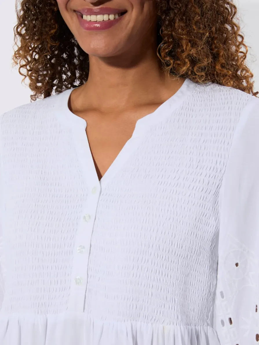 Tunique en dentelle pure viscose