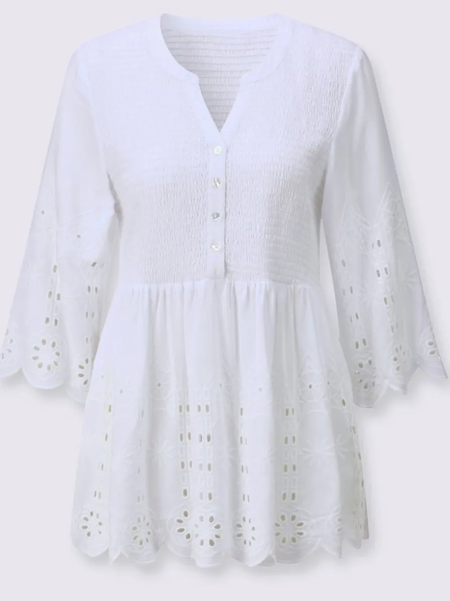 Tunique en dentelle pure viscose