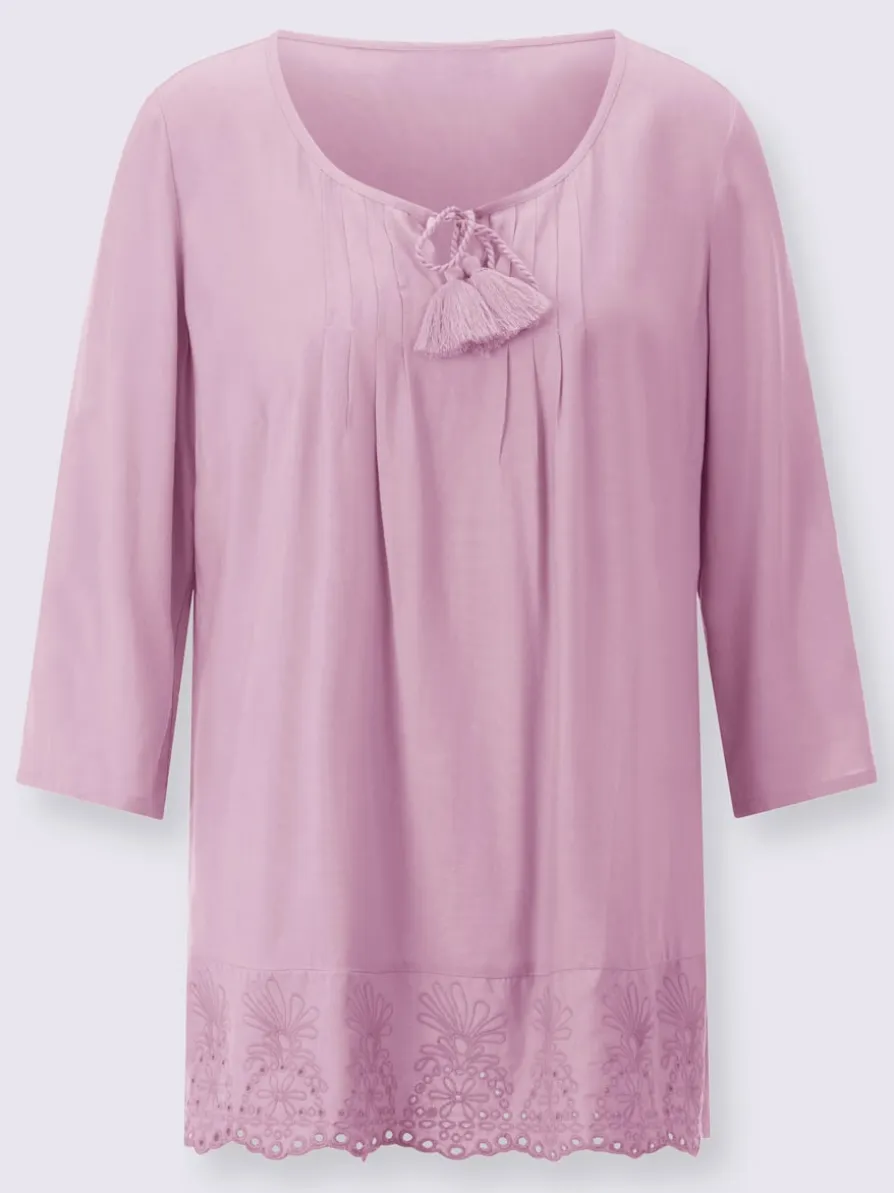 Tunique superbe broderie ajourée